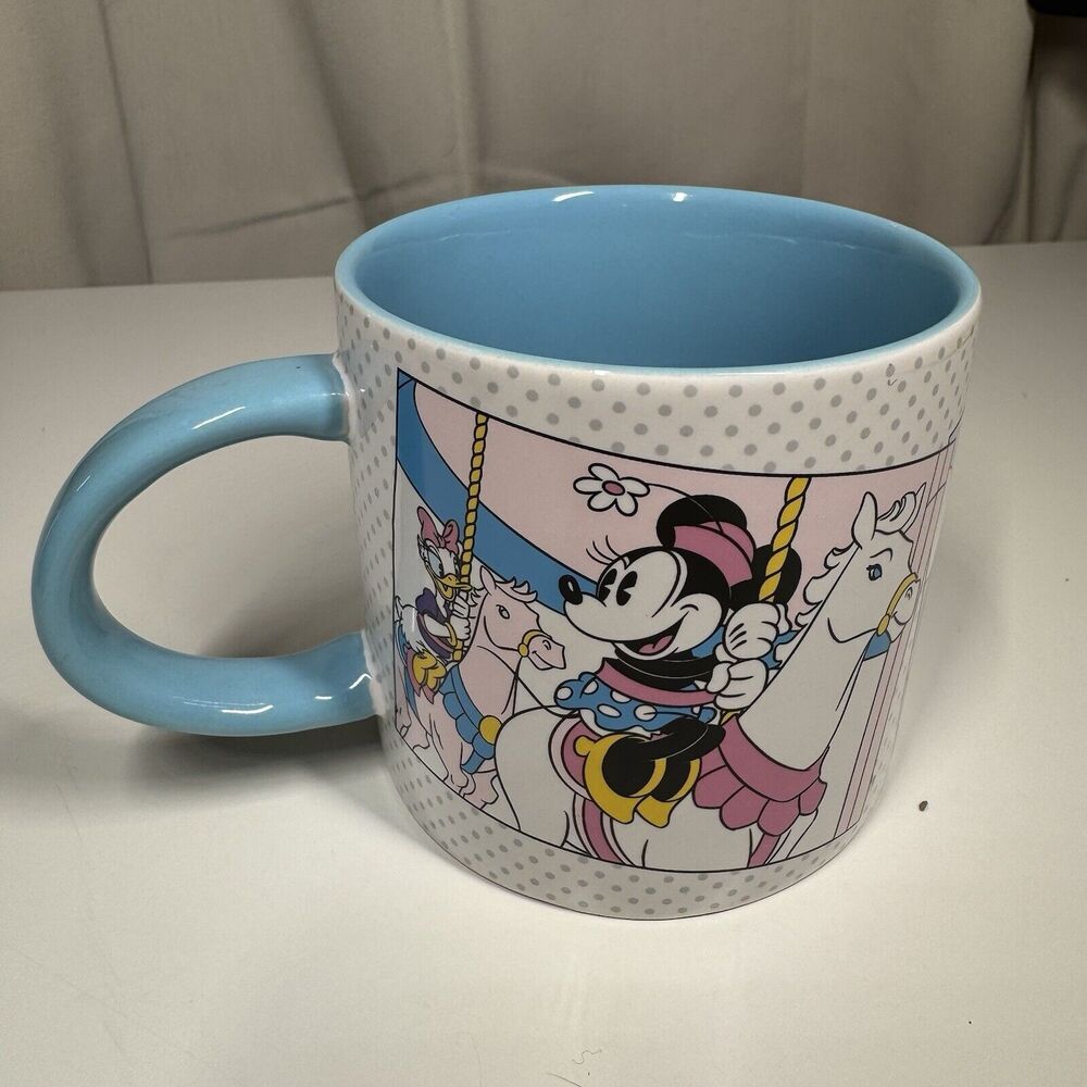 VINTAGE ~ Disney Parks Souvenir Mug Mickey/Minnie "Park Photos" FAC-014182-17298
